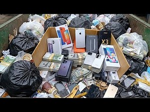 Treasure in the Trash?! iPhones and New Phones Found While Dumpster Diving