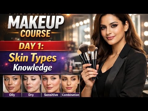 Professional makeup course day 1 | skin types knowledge 