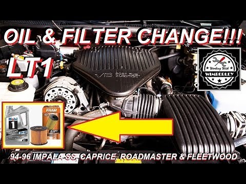 How To Change the Oil In A LT1 94 95 96 Chevy Impala SS Caprice Buick RoadMaster Cadillac Fleetwood