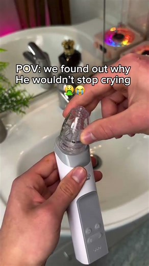 I can get my sleep back 😌#baby #runningnose #babynosecleaner