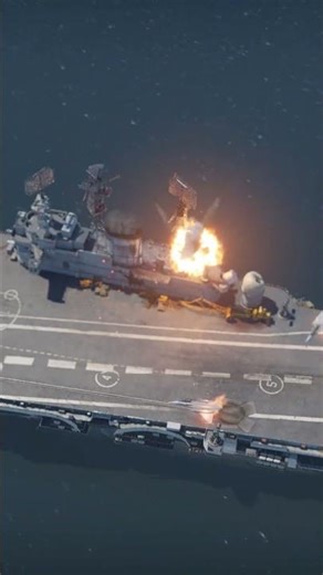 Warship Hit By Rafale Bomb 💥 #Rafale #NavalStrike #AirForce #Warship #Jet #Missile #Battle