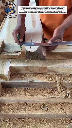 Precision Timber Layout & Mortise Joint Marking | Traditional Carpentry Skills