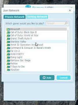 Radmin VPN 1.1 Public gaming networks are added