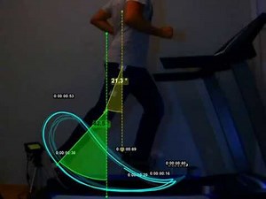 Biomecánica de carrera. Running biomechanics. Relation with vertical. Kinovea