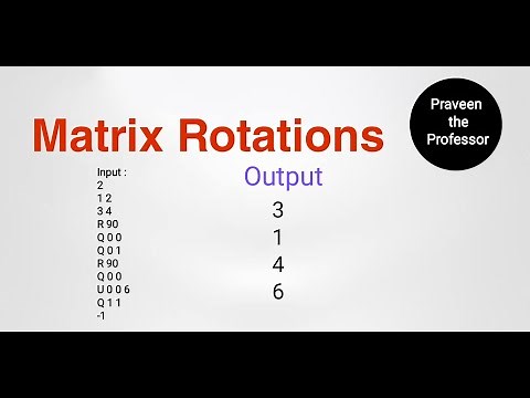 matrix rotations | matrix rotations in python |#ccbp