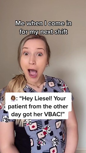 Liesel Heinzelmann, L&D RN on TikTok