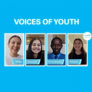 "Positivity, love and light." On #WorldChildrensDay, UNICEF Goodwill Ambassador Millie Bobby Brown speaks to three inspiring youth activists on cyber bullying, education and COVID-19 prevention as they work to reimagine a better world for every child. | UNICEF