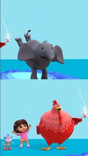 sing & dance w/ dora elephant song! #shorts