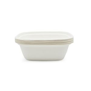 [Hot Item] Biodegradable Compostable Eco Disposable Tableware Bagasse White Paper Bowl