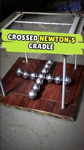 Can a Crossed Newton's Cradle Actually Work? 🤔