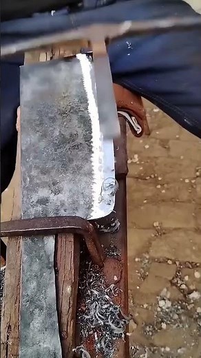 Blade sharpening process for meat knives