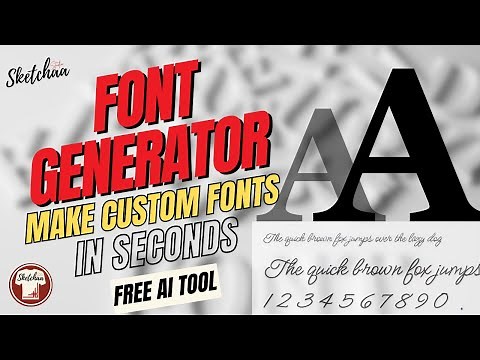 Make Custom Fonts with AI in Seconds | AI Font Generator