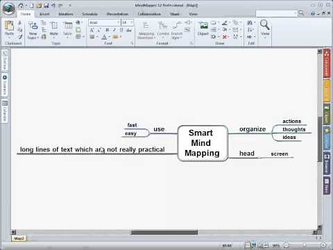 MindMapper 12 Professional - creating basic maps