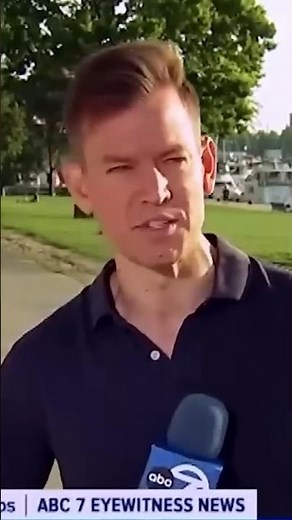 Reporter Jumps Into Action After Emergency on Live TV #shorts