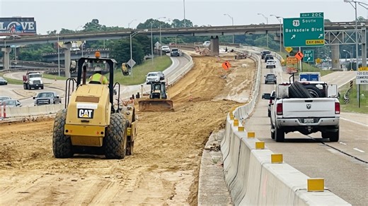 Westbound Lanes Reopen on I-20 in Bossier City as Major Rehabilitation Project Advances