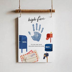 Handprint Craft Mail Carrier Printable, Community Helpers Activities, Post Office Appreciation Activity, Daycare School Kids Classroom Craft - Etsy