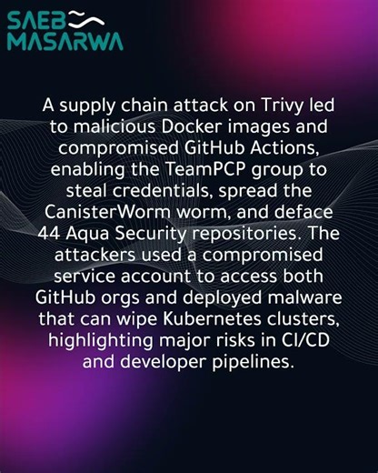 Trivy hack spreads infostealer via Docker, triggering worm and Kubernetes wiper