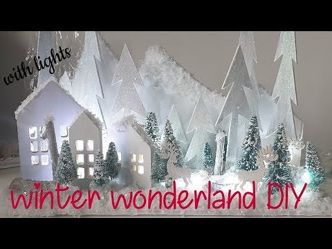 DIY Winter Wonderland Forest Scene