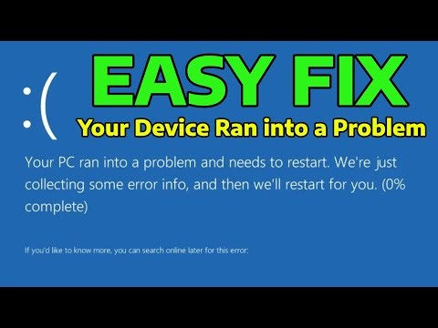 (2025) How To Fix Stop Code Your Device Ran into A Problem BSOD Error in Windows