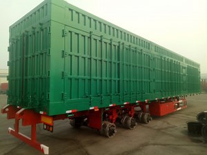 [Hot Item] Luen 20ton 4 Axle Standard Box Semi Trailers Grain Transportation 40FT Flatbed Trailer with Container Lock