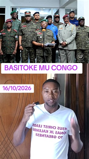 Kinshasa actualité du 16/10/2026 — BASITOKE MU CONGO
