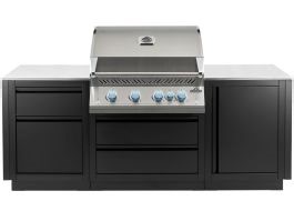 Napoleon OASIS 87-Inch Outdoor Kitchen with 700 Series 32-Inch Gas Grill with Infrared Rear Burner & Rotisserie Kit