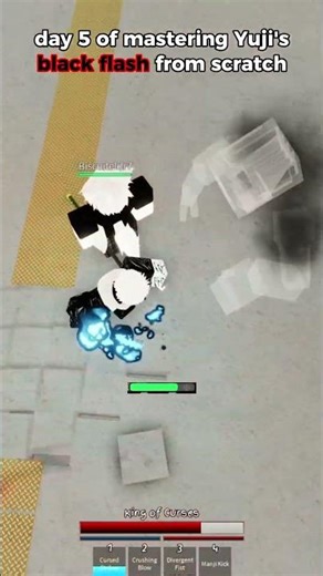 day 5 of mastering Yuji's black flash ⚫🔴 #jujutsushenanigans