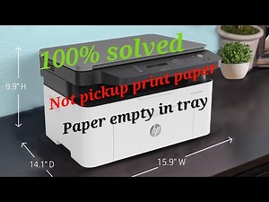 How to Hp laser mfp 136w Paper empty in tray problem 🖨!! #review!!hp printer Paper empty in tray 😱🖥