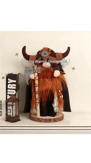 2025 new Viking Warrior Gnome doll Viking Warrior Gnome doll white elephant gift