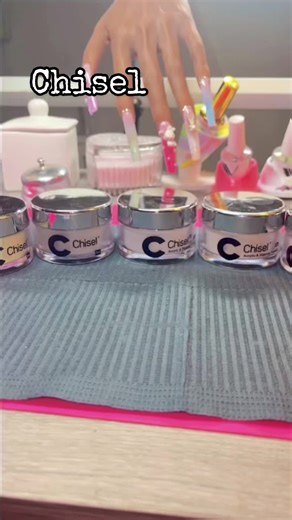 Chisel Ombre Acrylic Nail Tutorial with Mont Marte Acrylic Ink