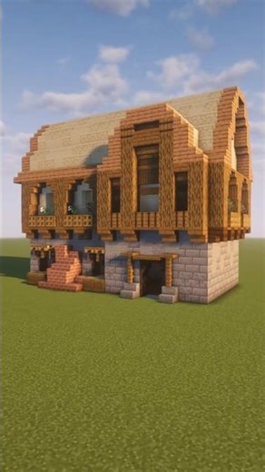 Minecraft Fantasy House Tutorial Time-lapse | #minecraft #minecraftguide #minecraftbuilding