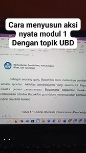 Cara menyusun aksi nyata modul 1 dengan topik UBD | Mommy Aisyah Naura