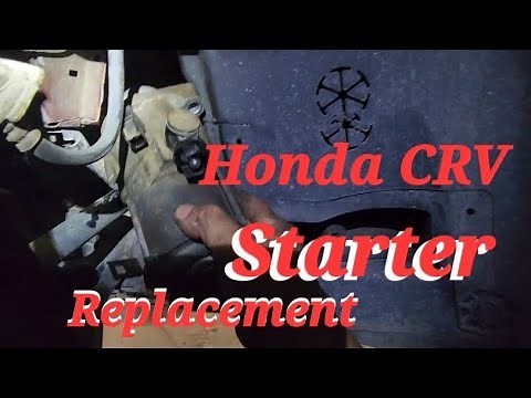 How to remove & replace engine starter for honda crv 2016