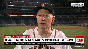 "We are all in this together." Congressman Mo Brooks discuss bipartisanship at the #CongressionalBaseballGame. | Don Lemon