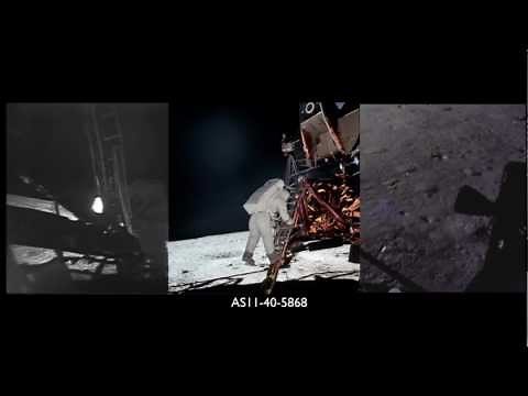 Apollo 11 Moonwalk Part 1 of 4