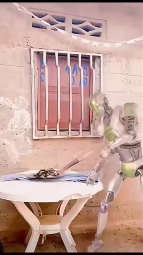 रोबोट का FUNNY 😂काम देखकर हंसना मना है क्या?#funny #comedy #shorts #trending , robot, funny, kaam