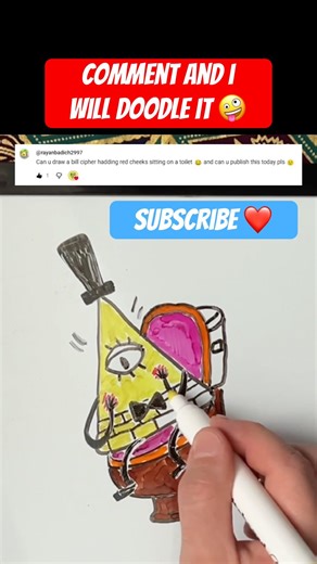 Why is Bill Cipher blushing?! 👁️🚽😂 #shorts