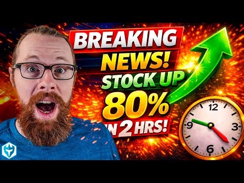Breaking News Sends Stock Up 80% in 2hrs
