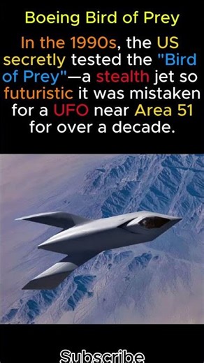 The Bird of Prey: The 90s Secret Plane Mistaken for a UFO #shorts
