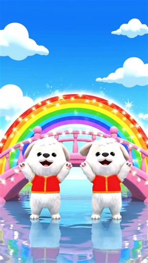 🇺🇸 Top 1 Cutest Puppy Dance on Rainbow Bridge! 🌈🐶 | Pet Fun Club #Shorts