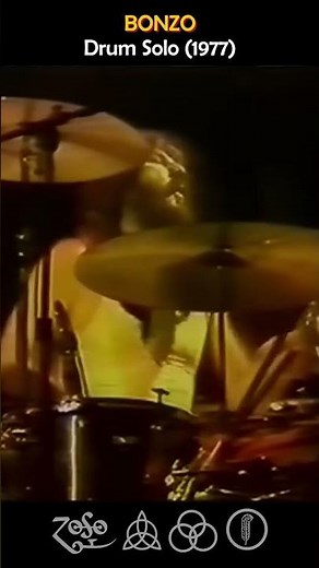 John "Bonzo" Bonham Drum Solo (1977) #johnbonham #ledzeppelin #drummer