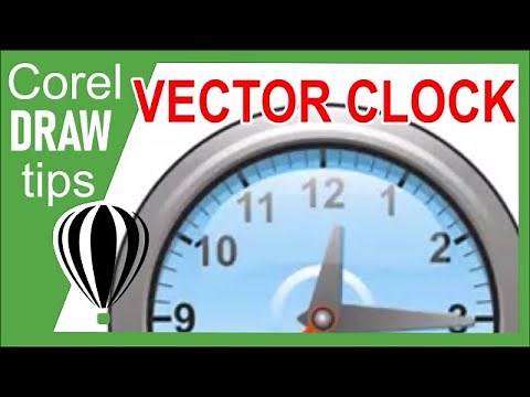 Creating a vector clock in CorelDraw