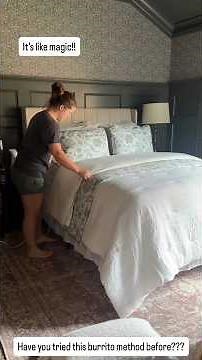 How to do the burrito method to put on your duvet cover! + 60% off Linen&Hutch