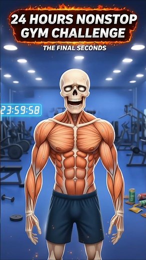 24 hours nonstop gym challenge #shorts #fitness
