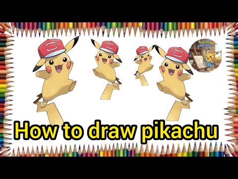 Pokemon/How to draw pikachu/step by step