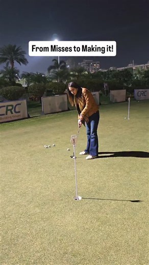 Anant Kaur on Instagram: "Missed a few but finally made the putt!! @crcgroup_india . . . . . . #golf #videos #videooftheday #reels #AnantKaur"