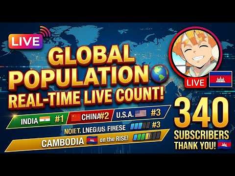World Population Clock: 8.3 Billion People (LIVE, 2026) - Worldometer