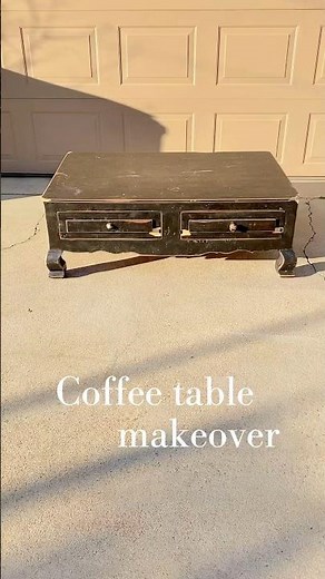 Coffee table makeover #furnitureflip #diy #diyfurniture #diyhomedecor #furnituremakeover #upcycling