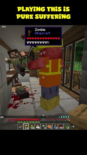 Not Even Our House Is Safe 😅 #minecraft #minecraftmods