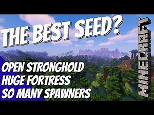 Best Minecraft Seed? Open Stronghold Nearby, Multiple Spawners AND a HUGE Fortress (Avomance 2019)